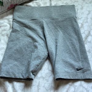 Nike grey biker shorts